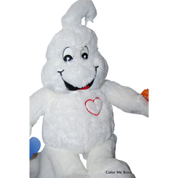 Build-A-Bear 2014 Spooky Boo-Rific White Ghost with Heart Plush - Picture 1 of 5